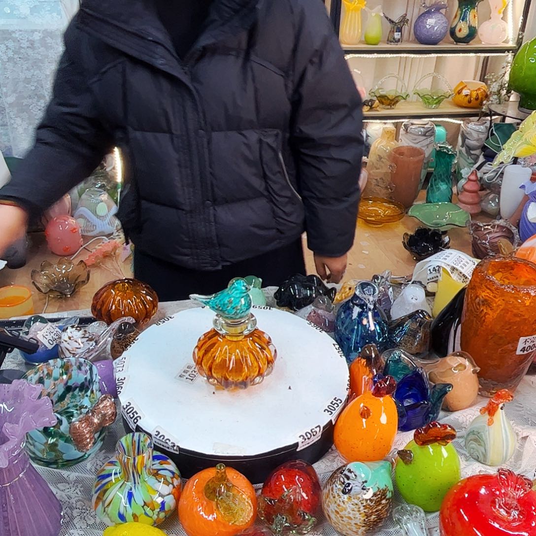 一套家悦美居琉璃摆件