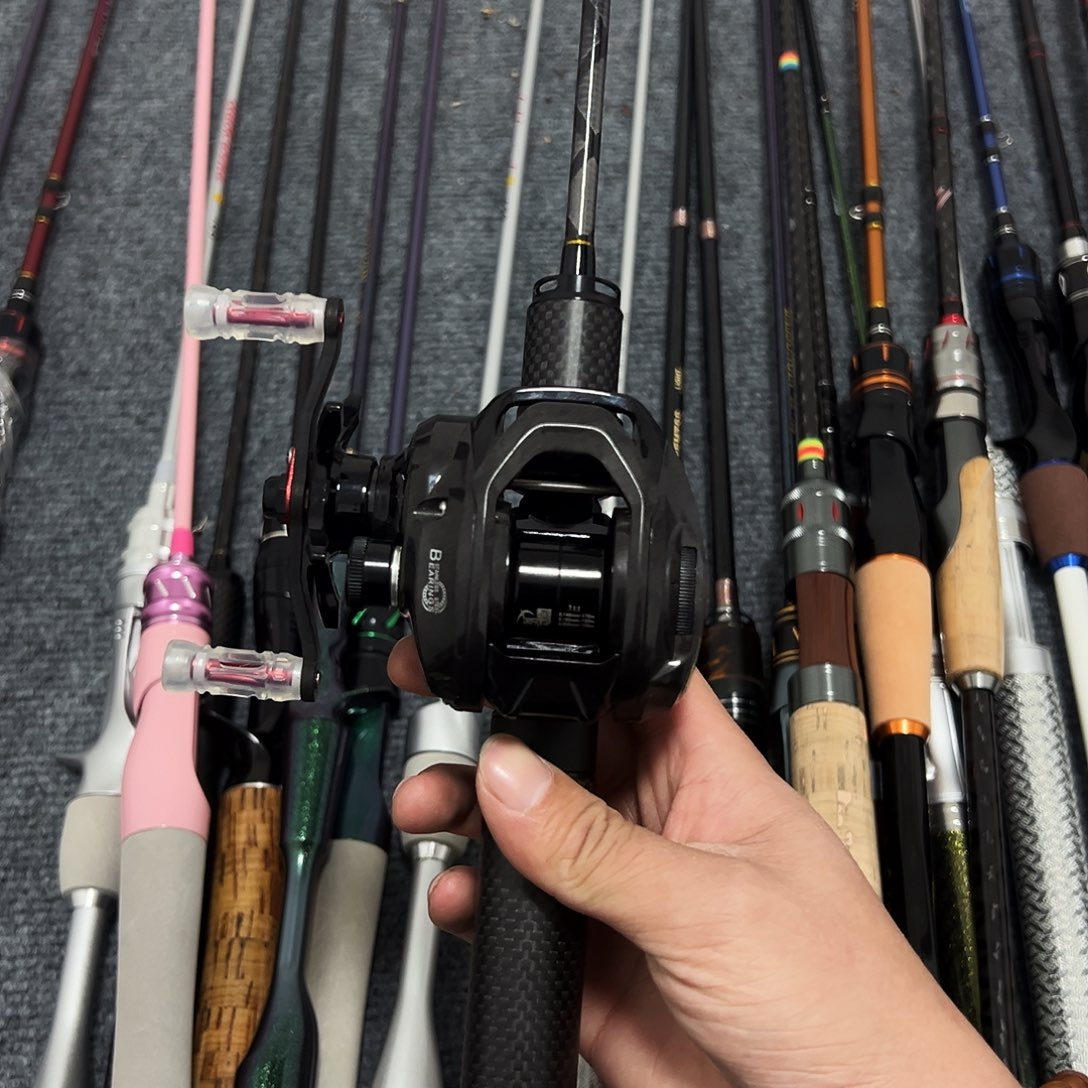 跑***7碳素1.8m以下枪柄套装左手水滴轮