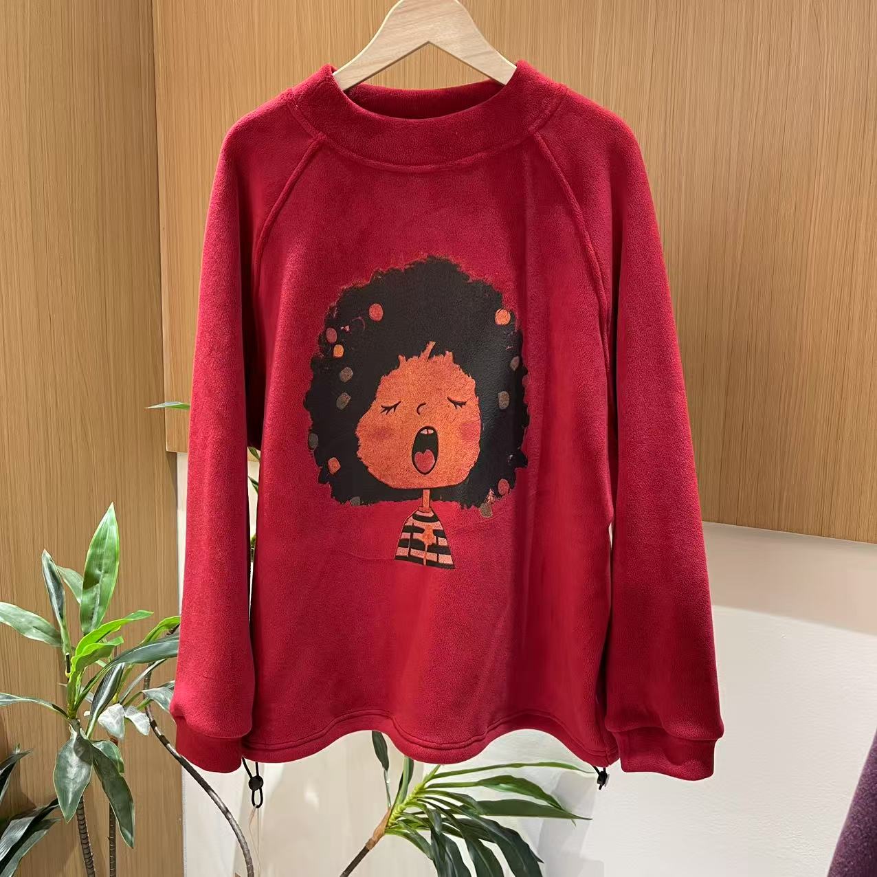 62701新款秋冬休闲百搭气质减龄长袖卫衣T恤