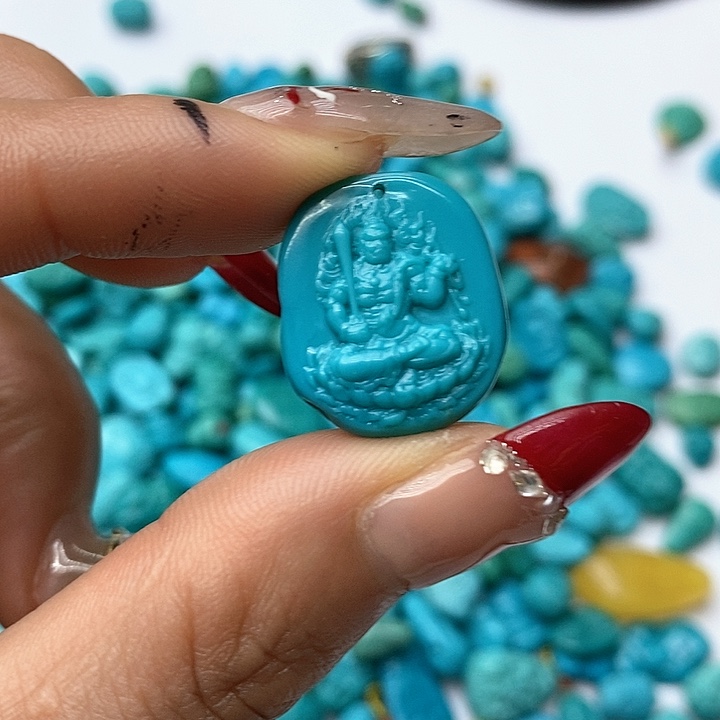 绿松石珠宝奇石未镶嵌