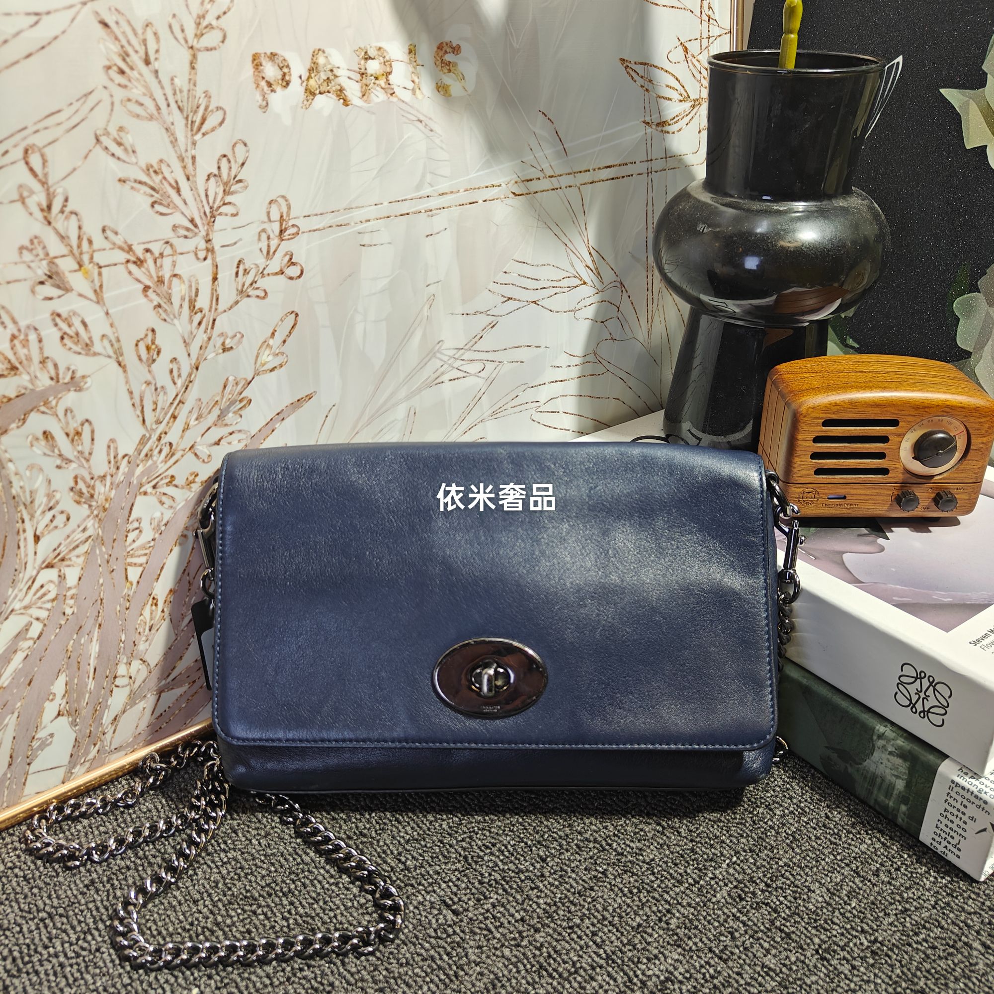 95新 COACH/蔻驰 蔻驰单肩包G25101840尺寸23*15