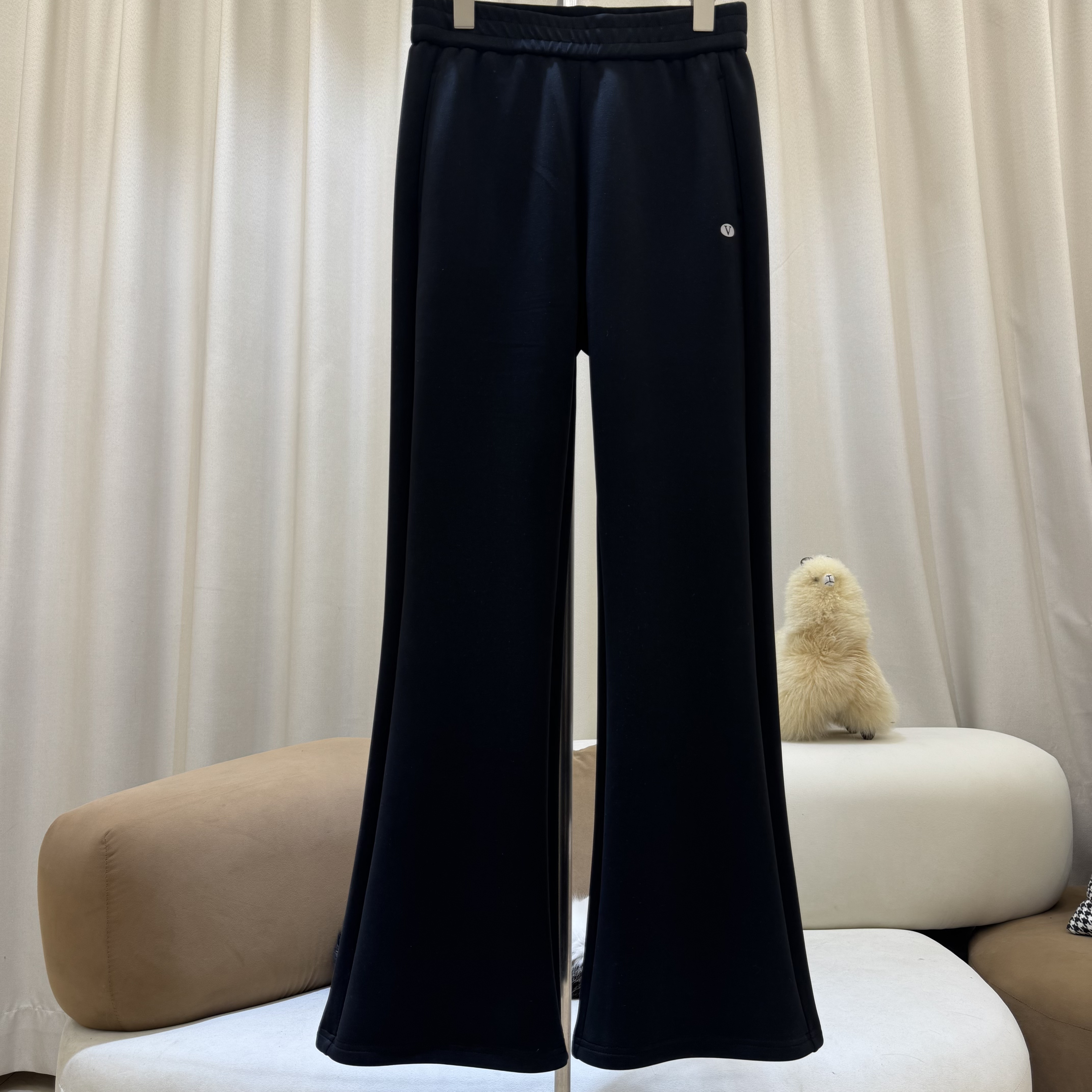 ZAW大码女装休闲卫裤宽松阔腿胖mm韩版显瘦微喇叭裤子