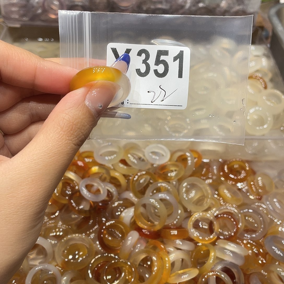 玛瑙/玉髓未镶嵌戒指351