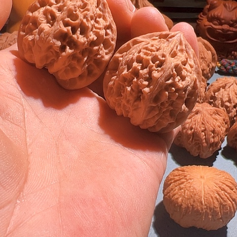 文玩核桃把件苹果圆35