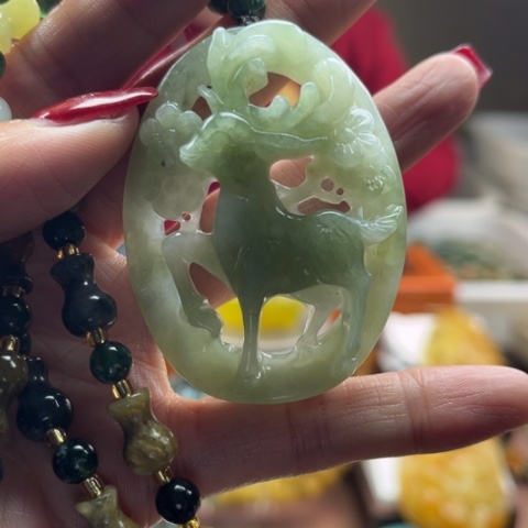 岫玉挂件未镶嵌挂件