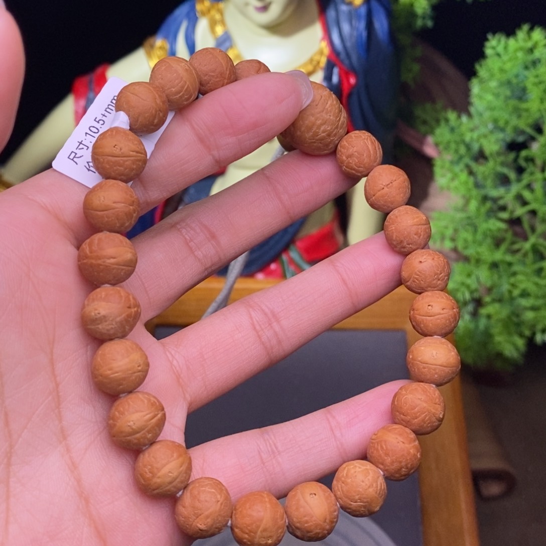 凤眼菩提手串盖***香10.5+素新