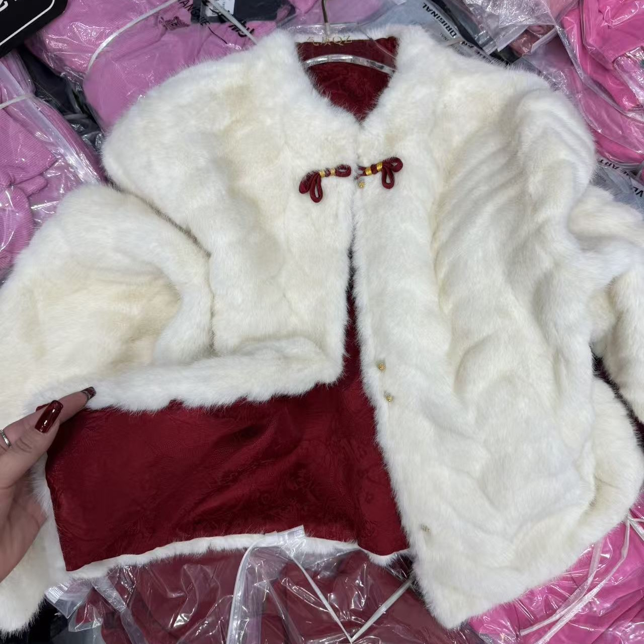 【相老板】精选新品-88029-新中式两面穿短款毛外套