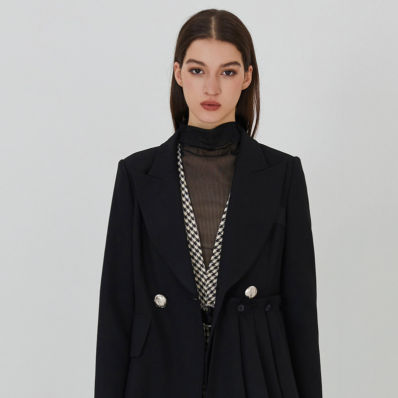 【诗语】莱芙艾迪儿设计师风长外套1E3W61144