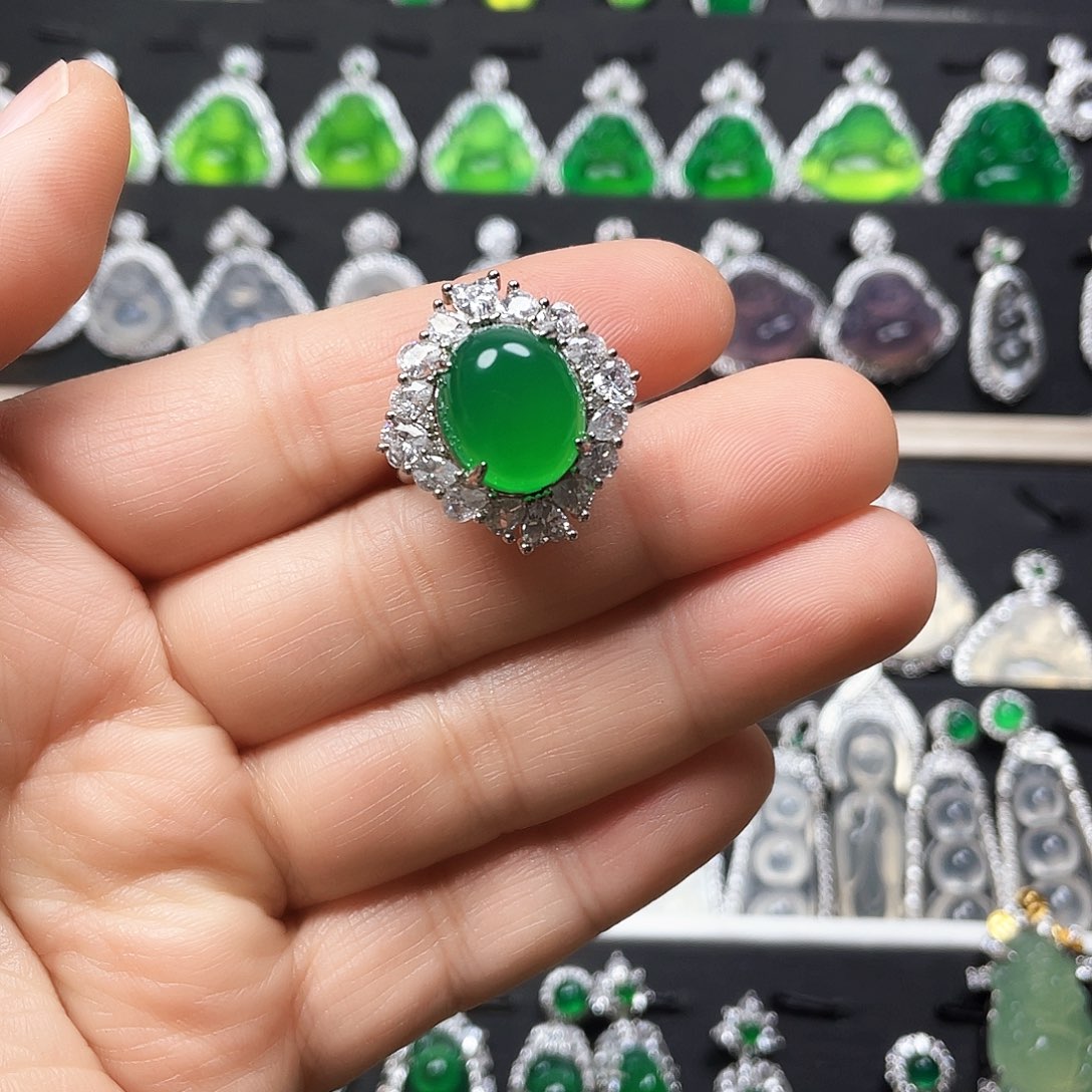 玛瑙/玉髓戒指合金