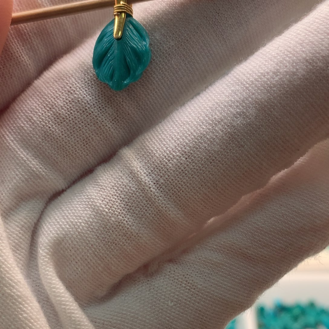 绿松石18K金镶嵌配饰