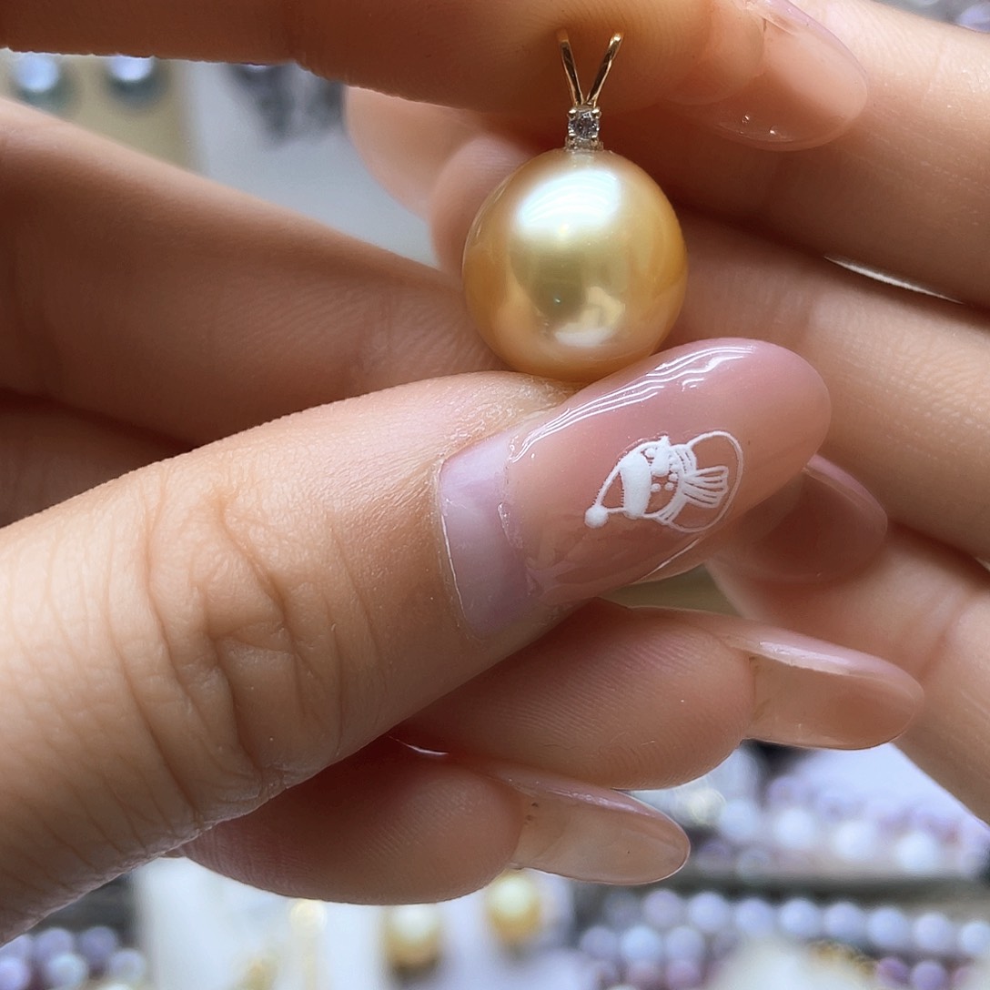 海水珍珠颈饰18K金镶嵌