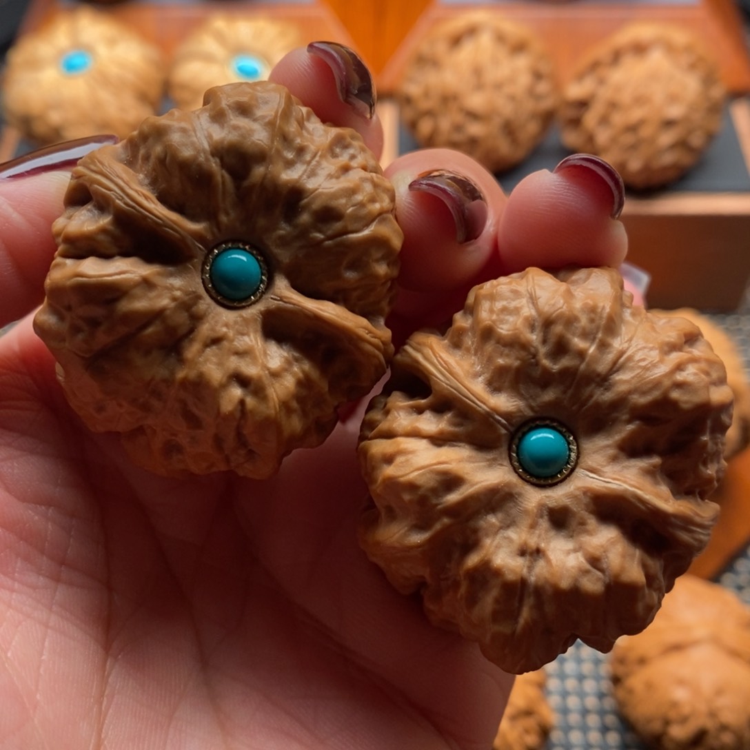 文玩核桃把件38尺寸哇哇