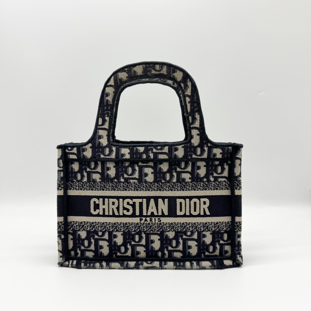 95新 DIOR/迪奥 老花 Book tote mini 托特 手提包