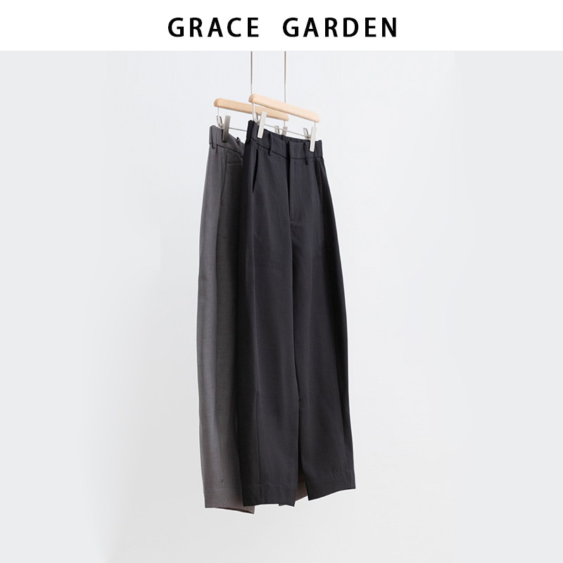 GRACE GARDEN【镰刀西裤！】经典通勤锥形显瘦西裤XXK5C1220