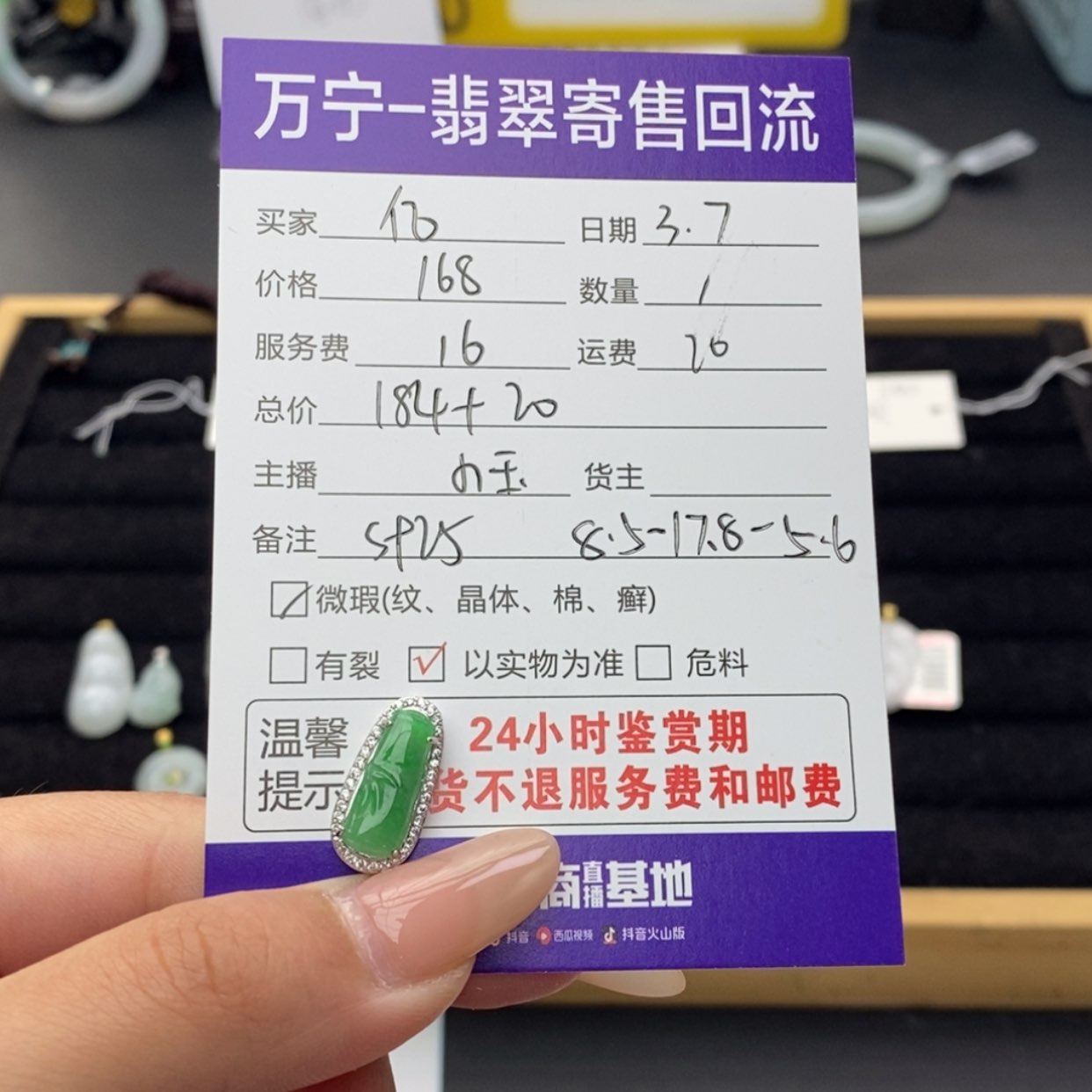 【闪购商品】翡翠颈饰银S925镶嵌亿****?
