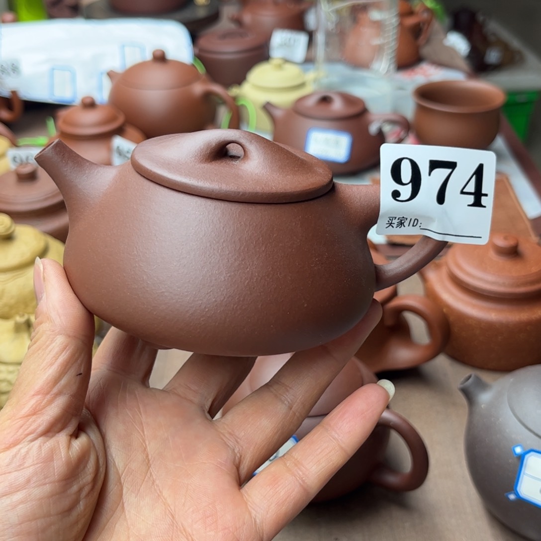 紫砂茶壶紫泥半手工190cc