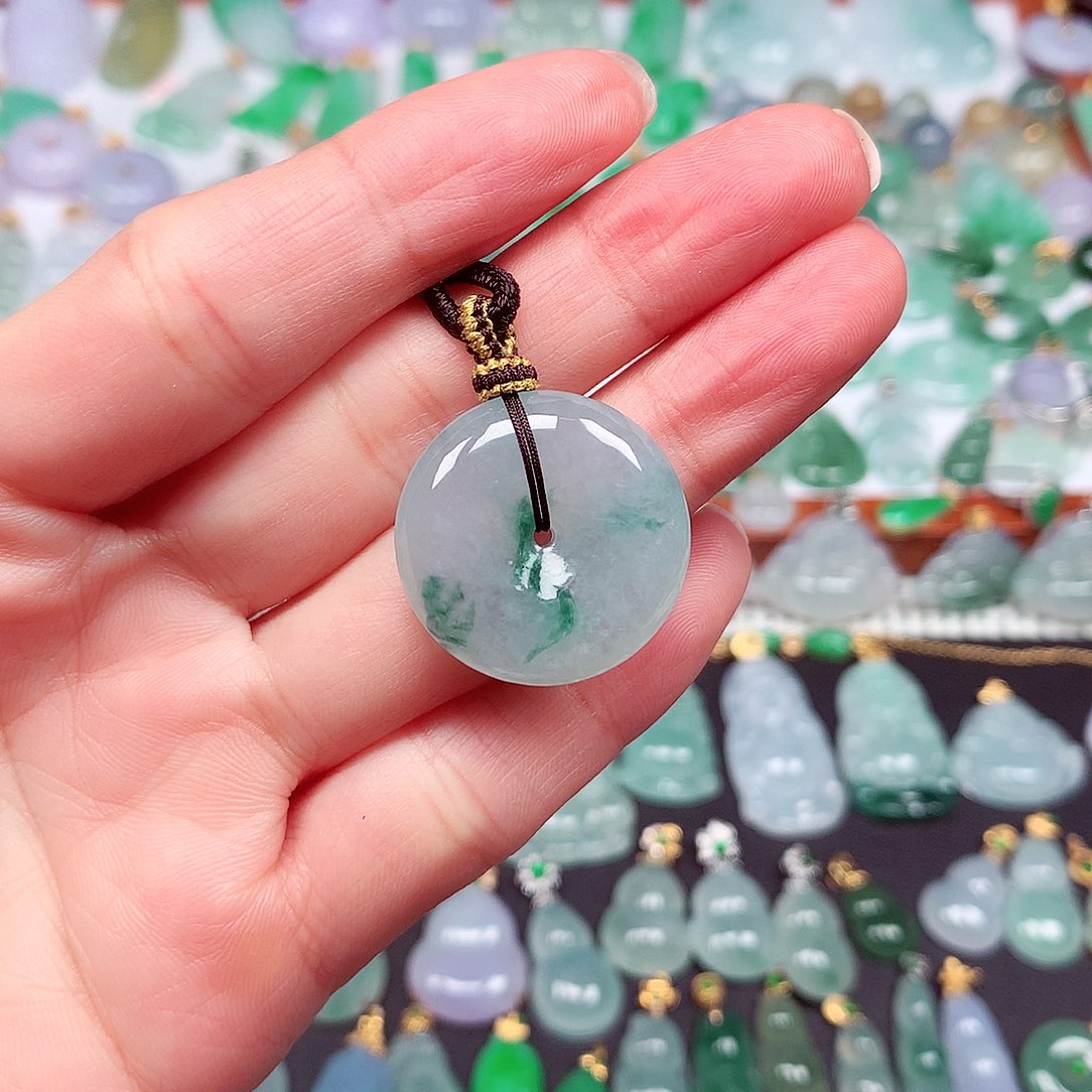 翡翠颈饰未镶嵌幸**满天然翡翠A货