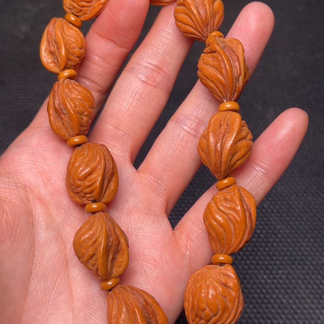 桃核手串龙纹桃核