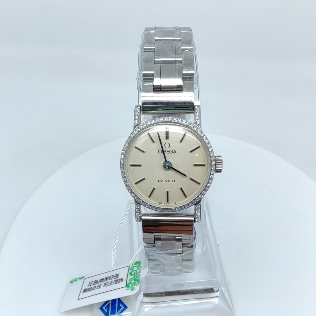 95新 Omega/欧米茄  手动机械后钻21mm/公价32999/w11099