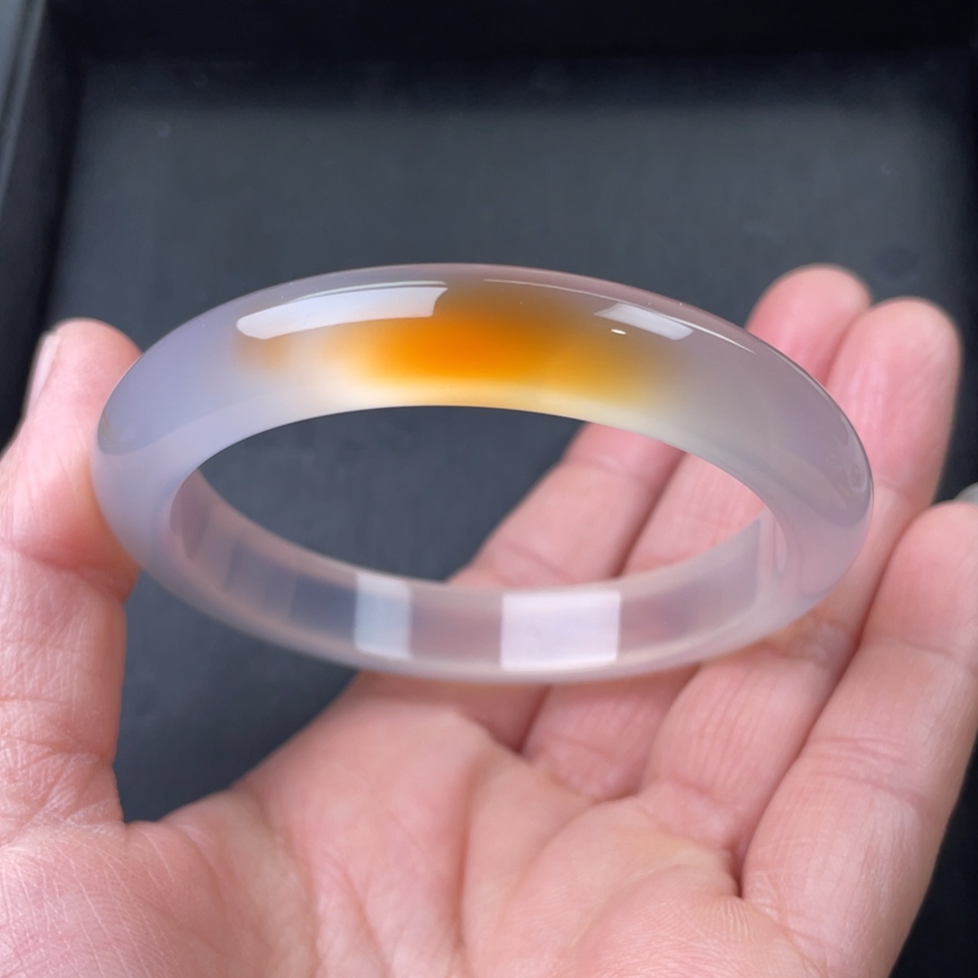 玛瑙/玉髓手镯未镶嵌56圈口