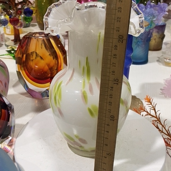 琉璃高度23厘米芬顿花瓶