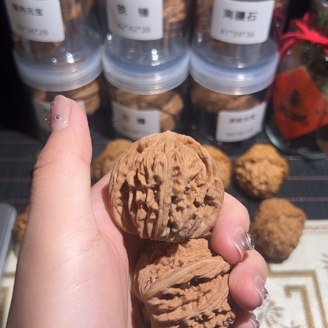 付***生吊坠文玩核桃46:全品/四座楼