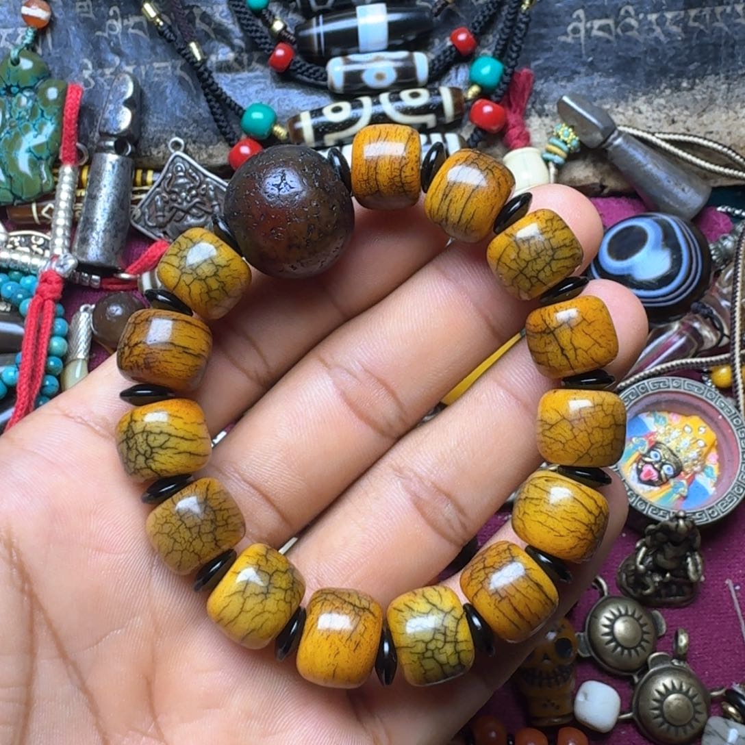 金刚菩提手串牦牛骨82