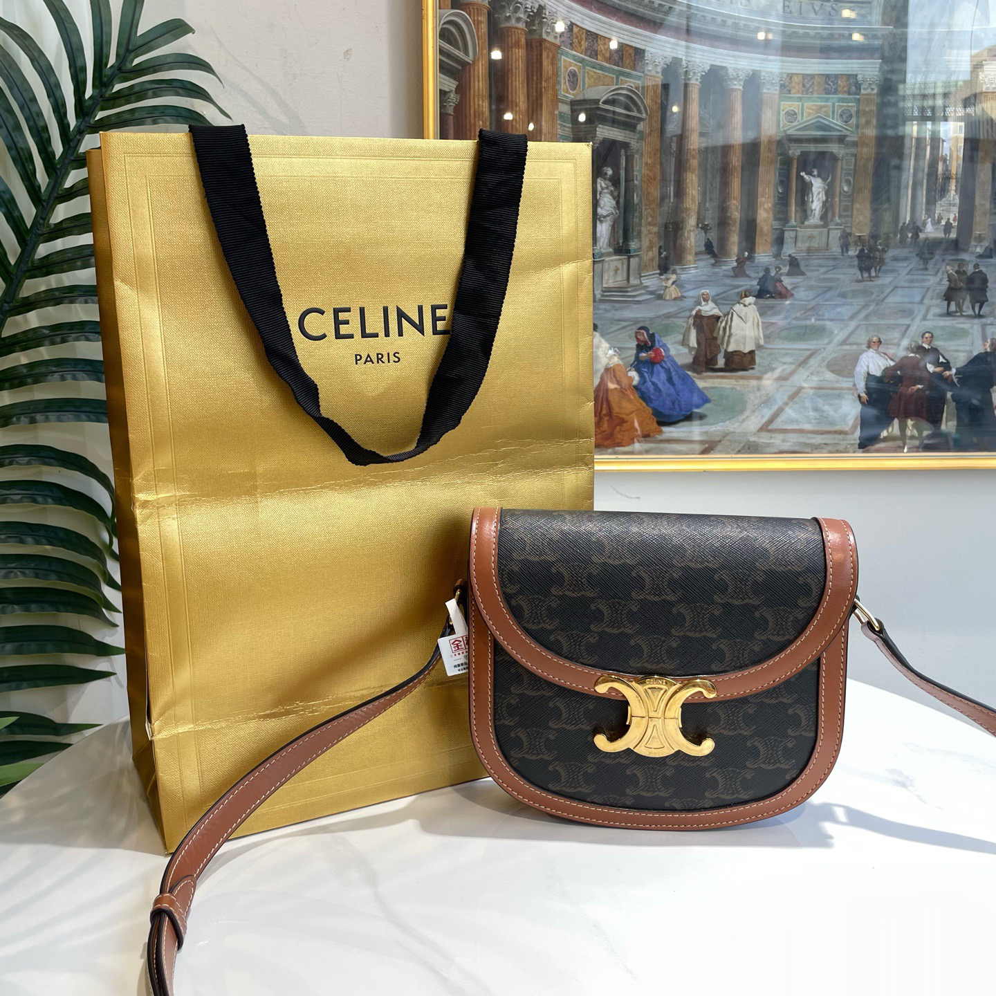 95新 Celine/思琳 御古屋/42126/赛琳 马鞍斜挎包23年