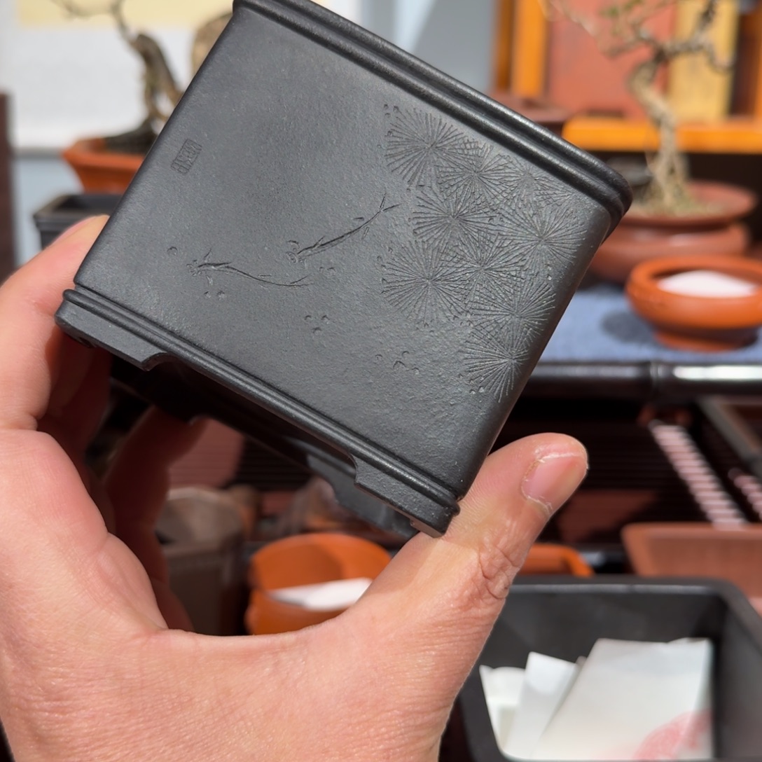 轻***扬紫砂花盆原矿紫泥