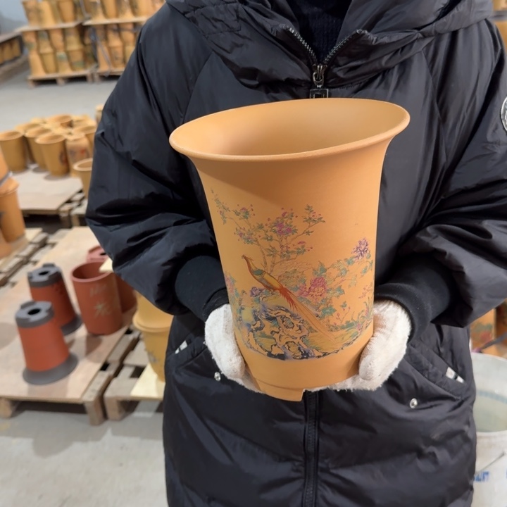 紫砂花盆 包邮包破损