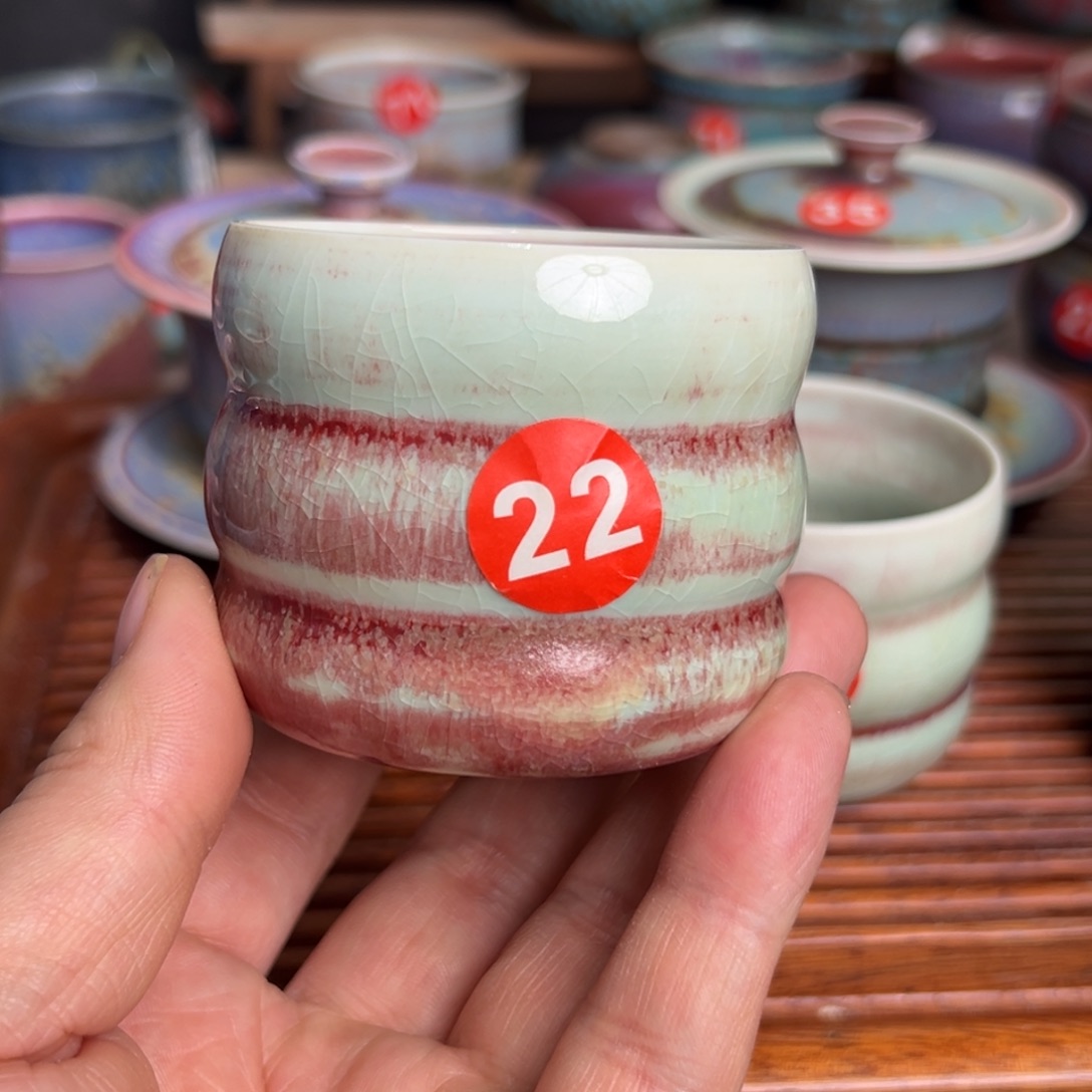 手工制作钧窑茶器