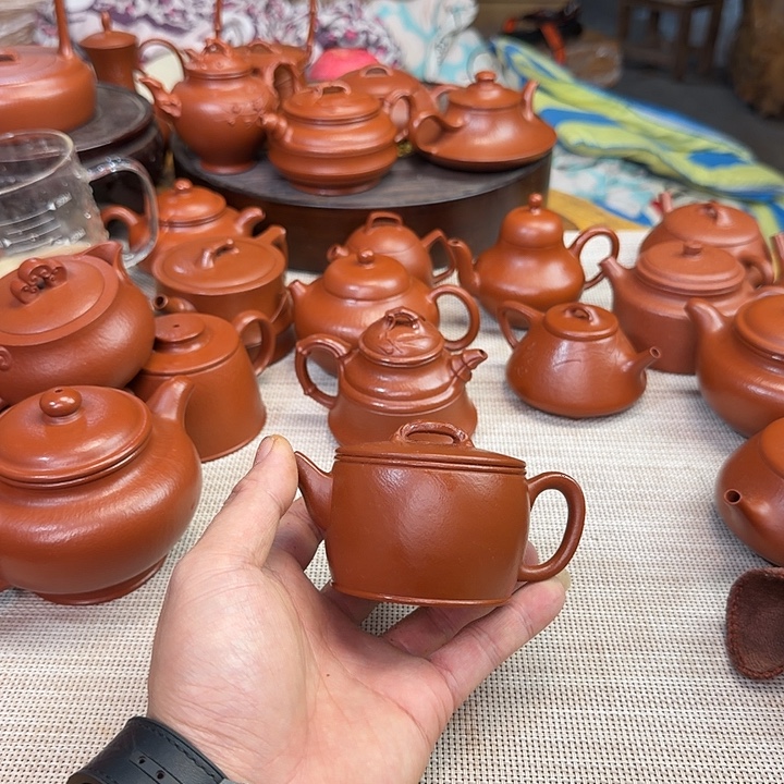 W***)壶紫砂全手工制作汉瓦