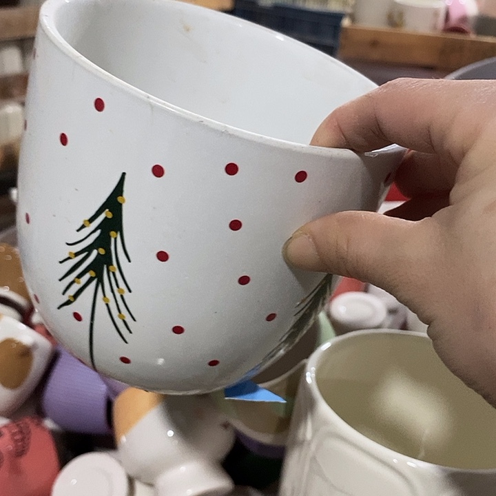 摆件陶陶盆有孔 瑕疵介意勿拍