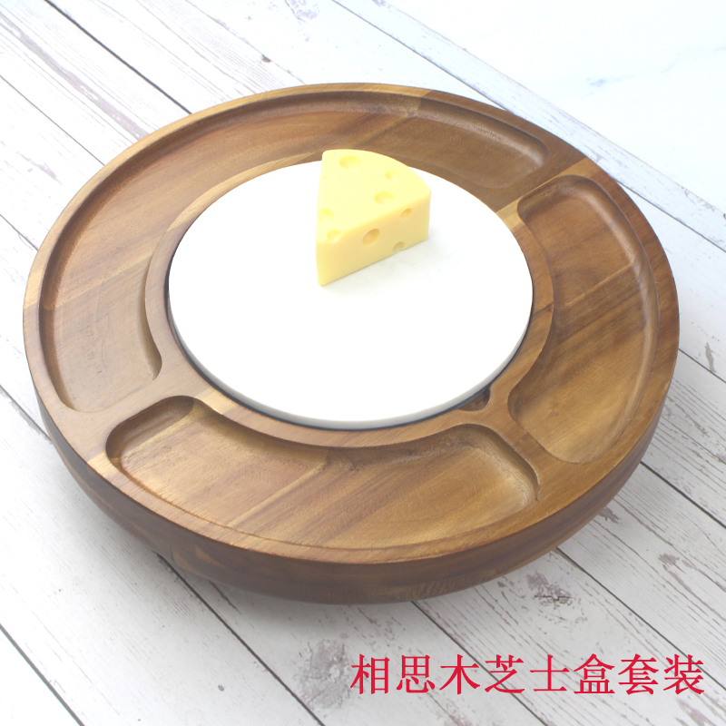 热销家用菜板相思木奶酪板砧板切菜板带收纳工具黄油刀