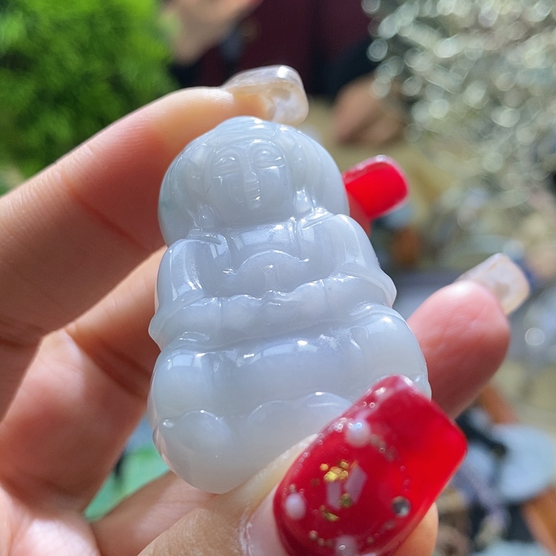 【闪购商品】翡翠颈饰未镶嵌观音