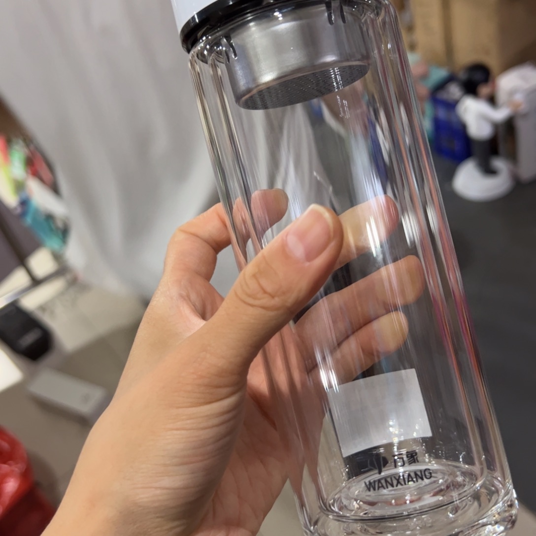 万象时空知了v439双层玻璃杯370玻璃杯➕杯套