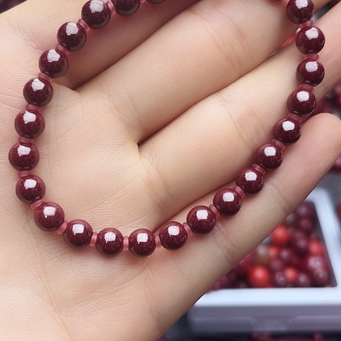 含辰砂工艺品原矿6m28颗