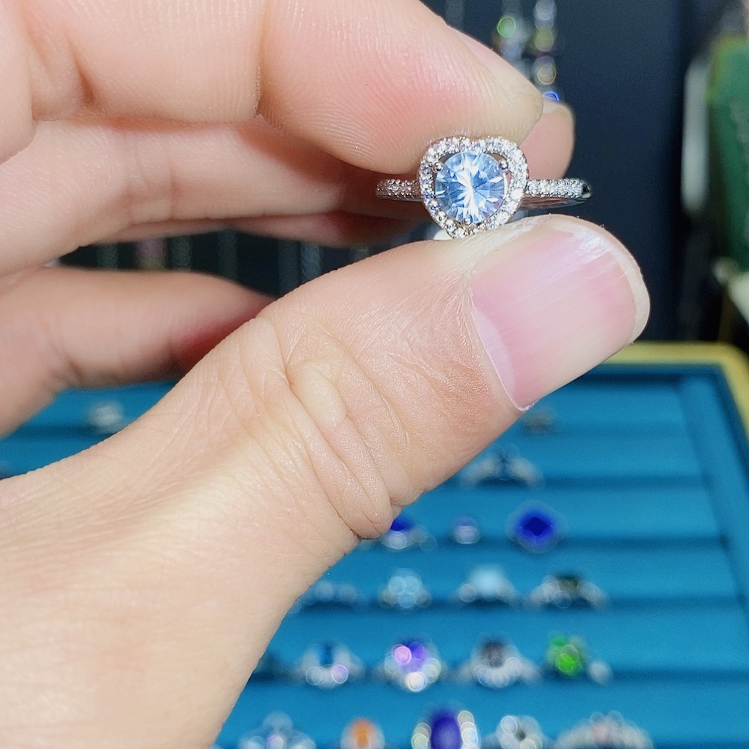 紫晶珠宝半成品银S925镶嵌