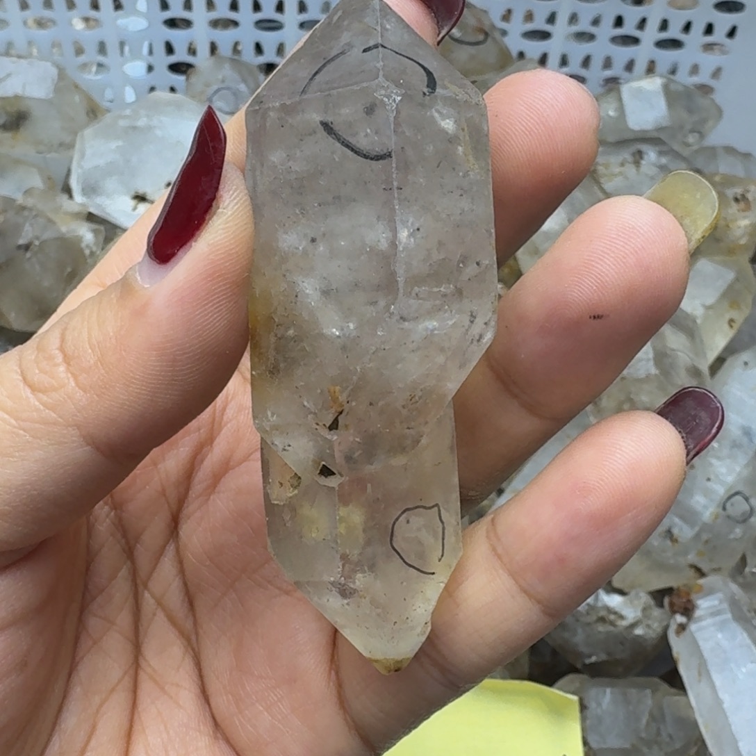 石材5颗水胆原石水晶