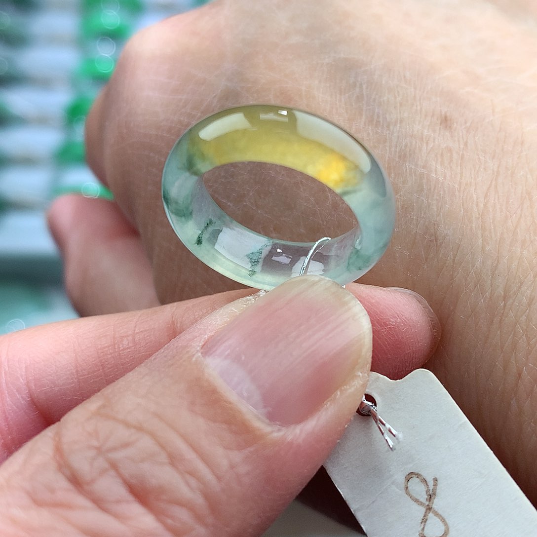 未镶嵌戒指翡翠8号