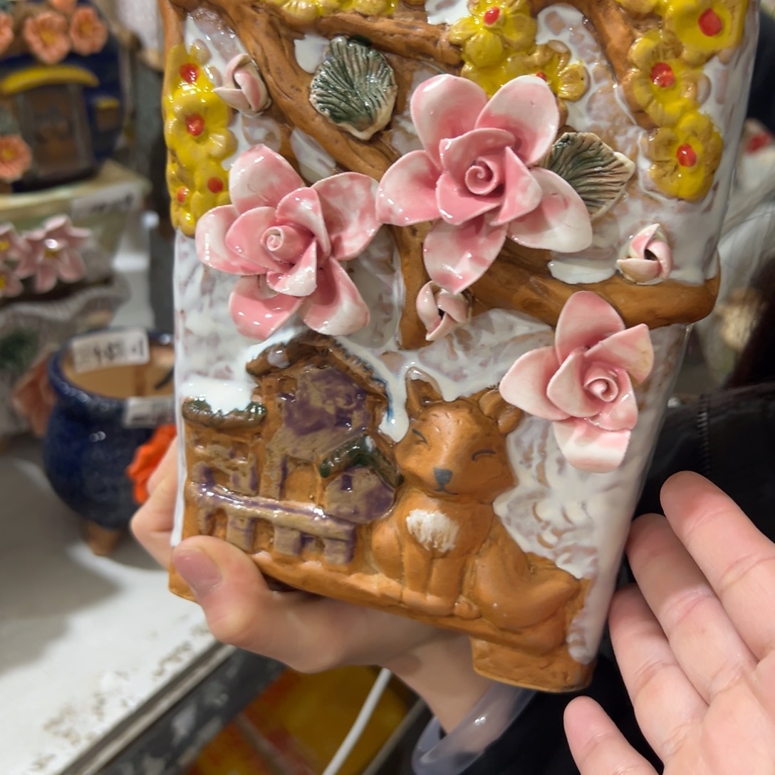 满20发秒退拉黑多肉花盆