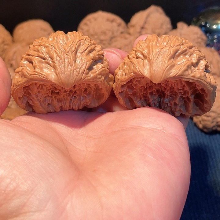 文玩核桃把件毕业聚宝盆蛇头