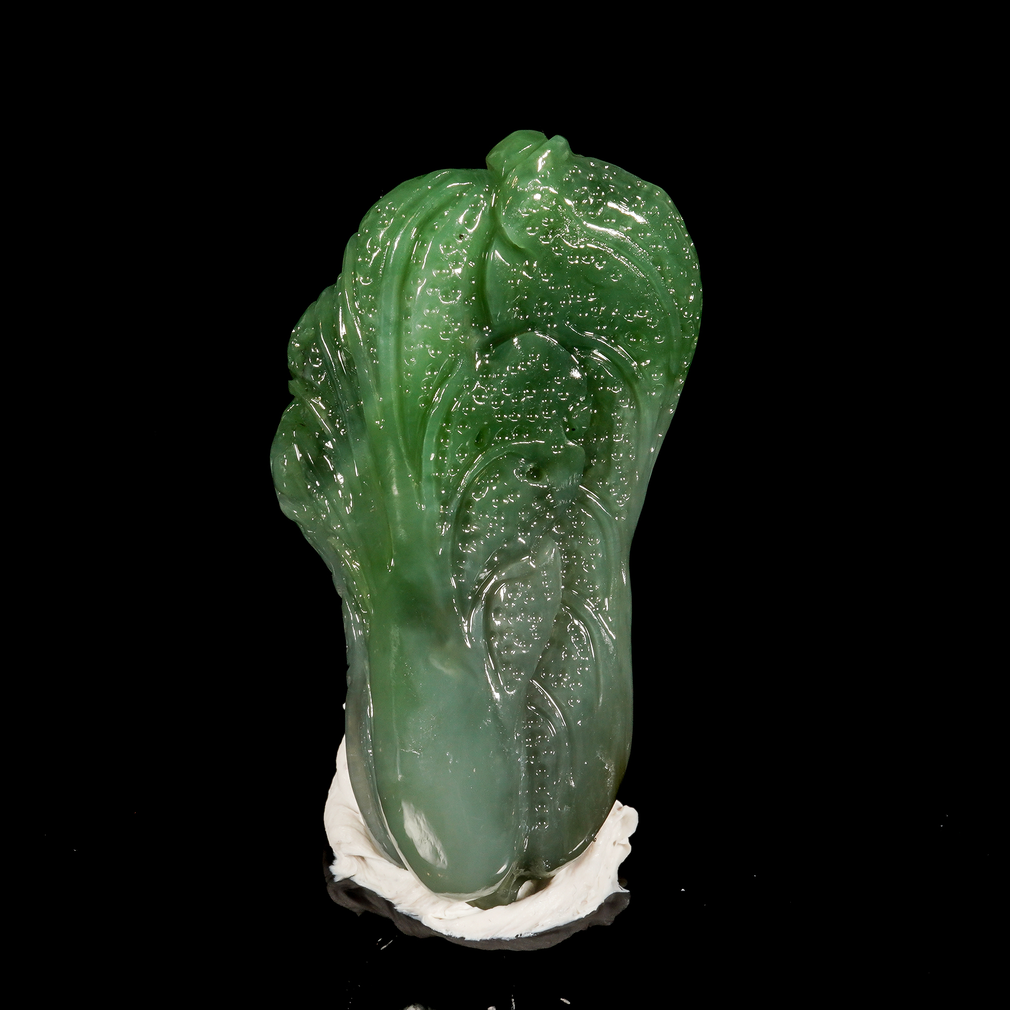 LOT.003和田碧玉巧雕白菜/X3134