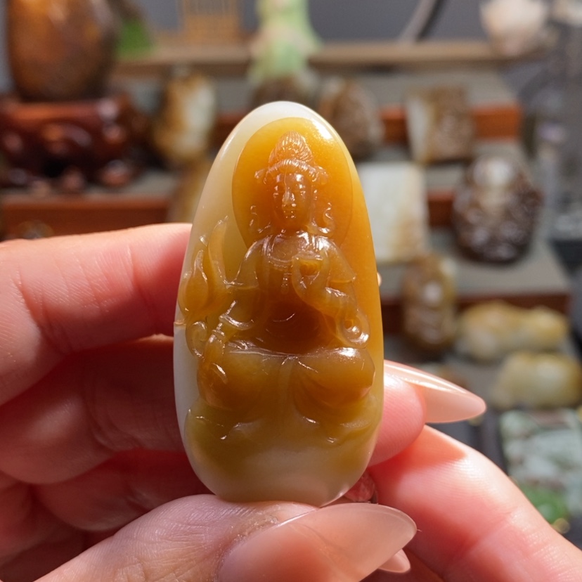 【闪购商品】和田玉（糖玉）吊坠未镶嵌前*
