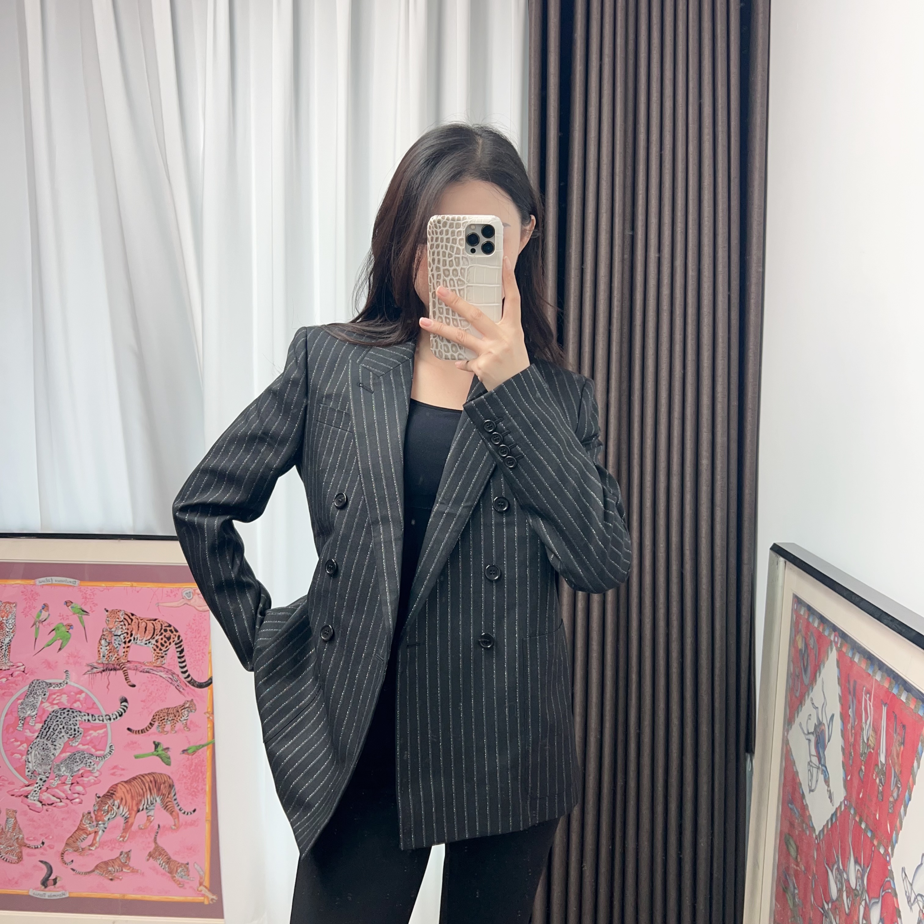 95新 YSL/圣罗兰 圣罗兰西服外套尺码165/ 250609VGLVH99