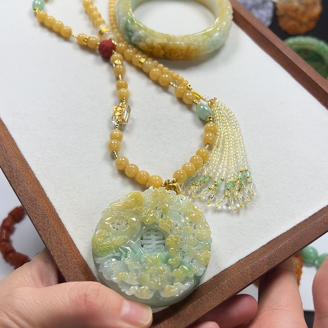 翡翠未镶嵌手镯手镯套装