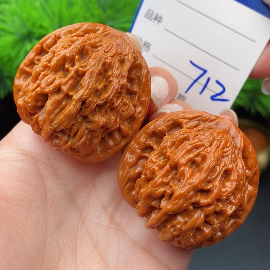 文玩核桃把件43虎头712
