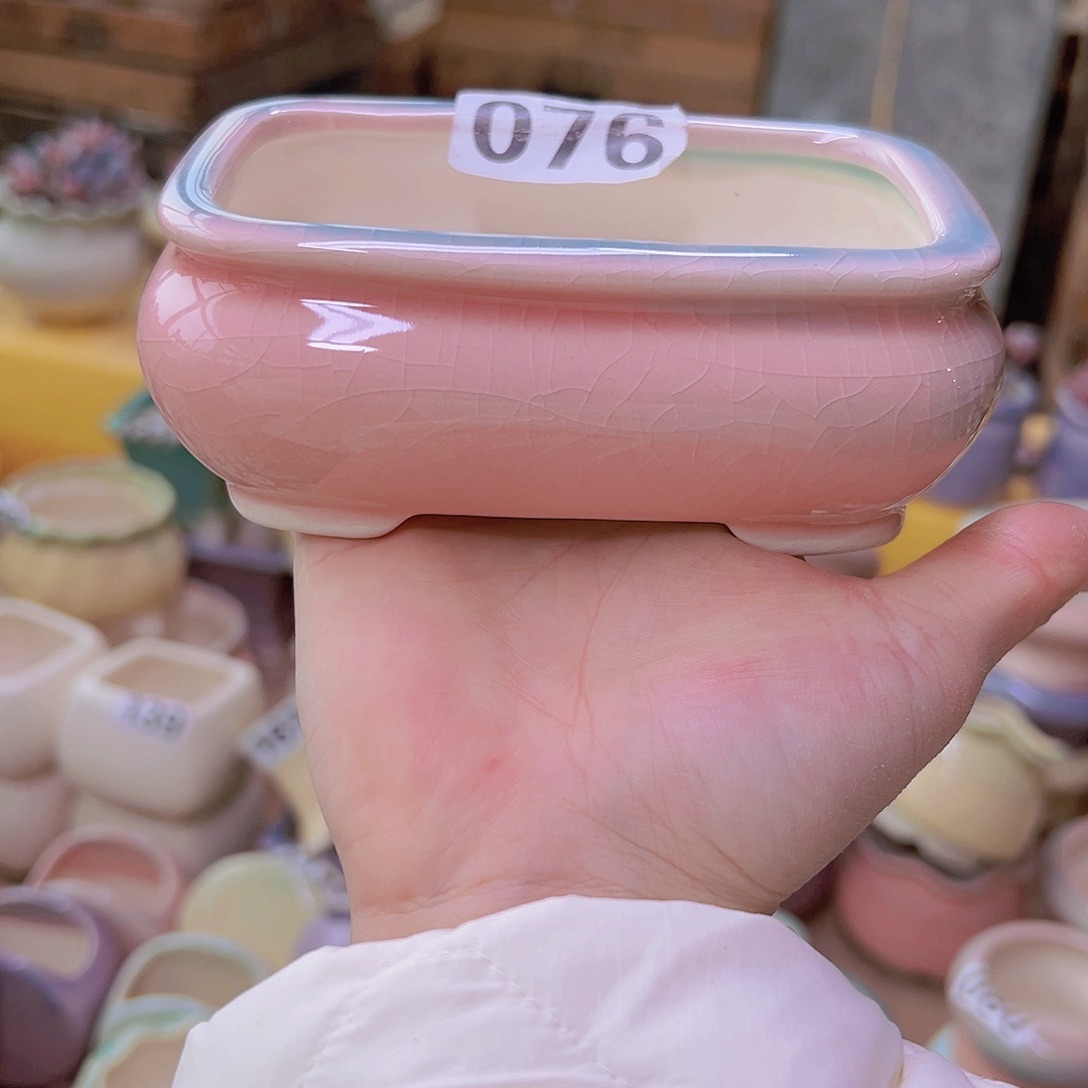 红陶陶瓷花盆当场满12包邮