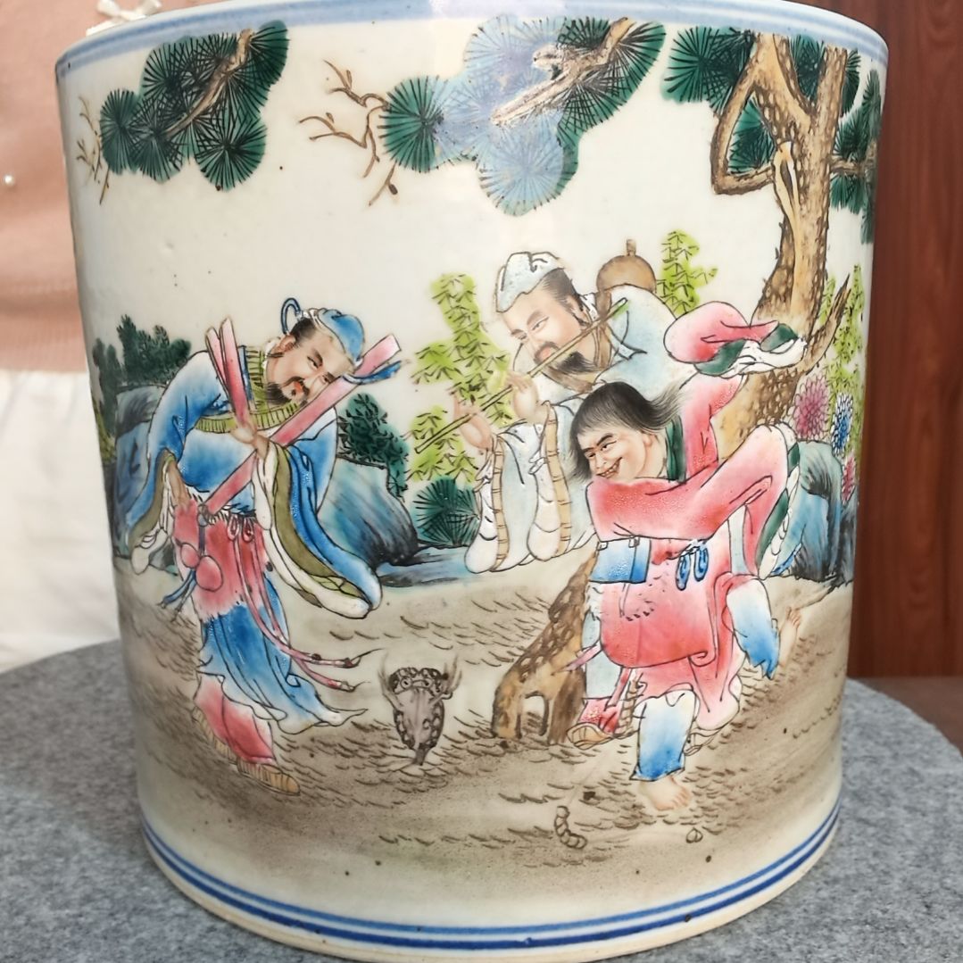 陶捡漏价粉彩大笔海4800元