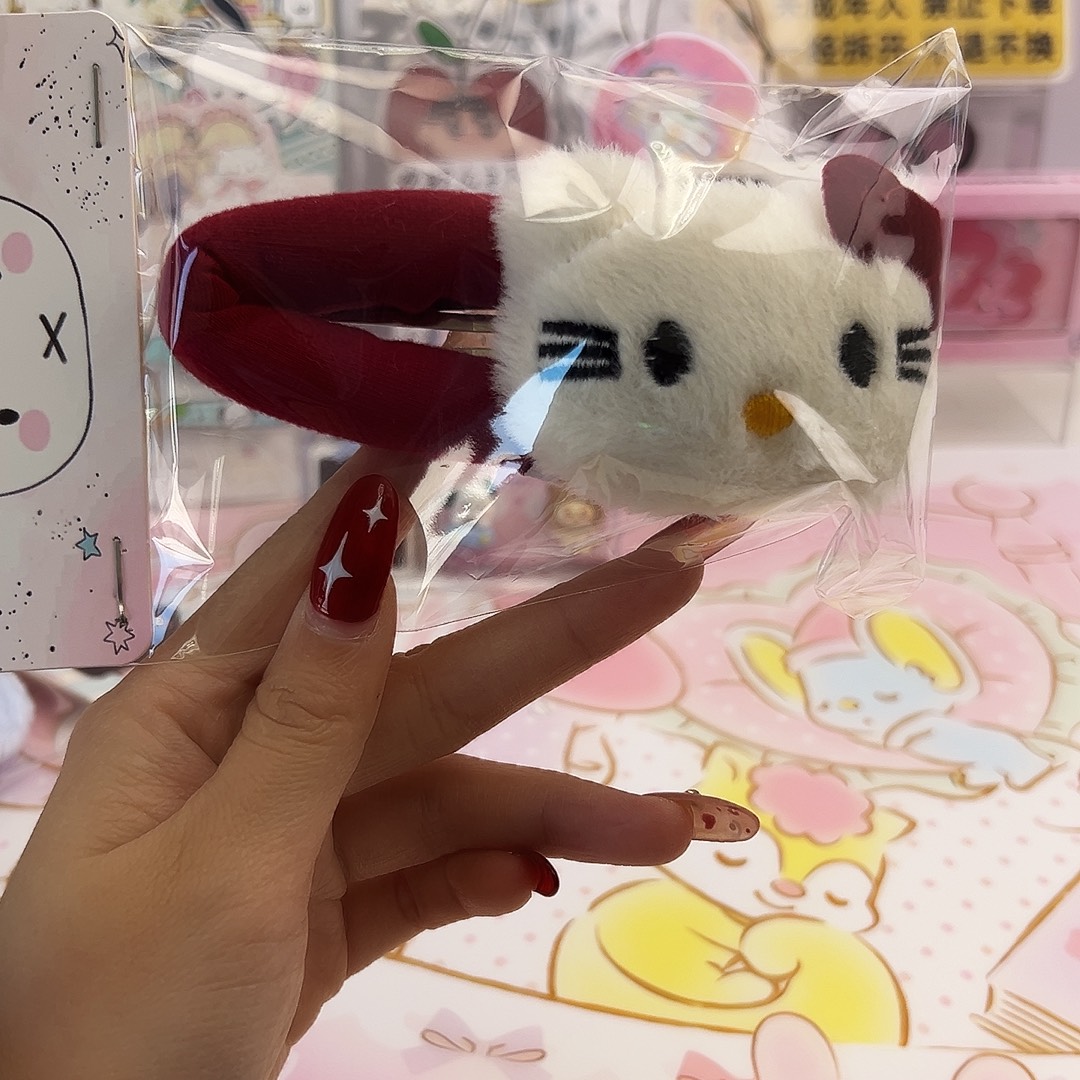 扇***号非金属红色kitty掰掰夹